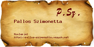 Pallos Szimonetta névjegykártya